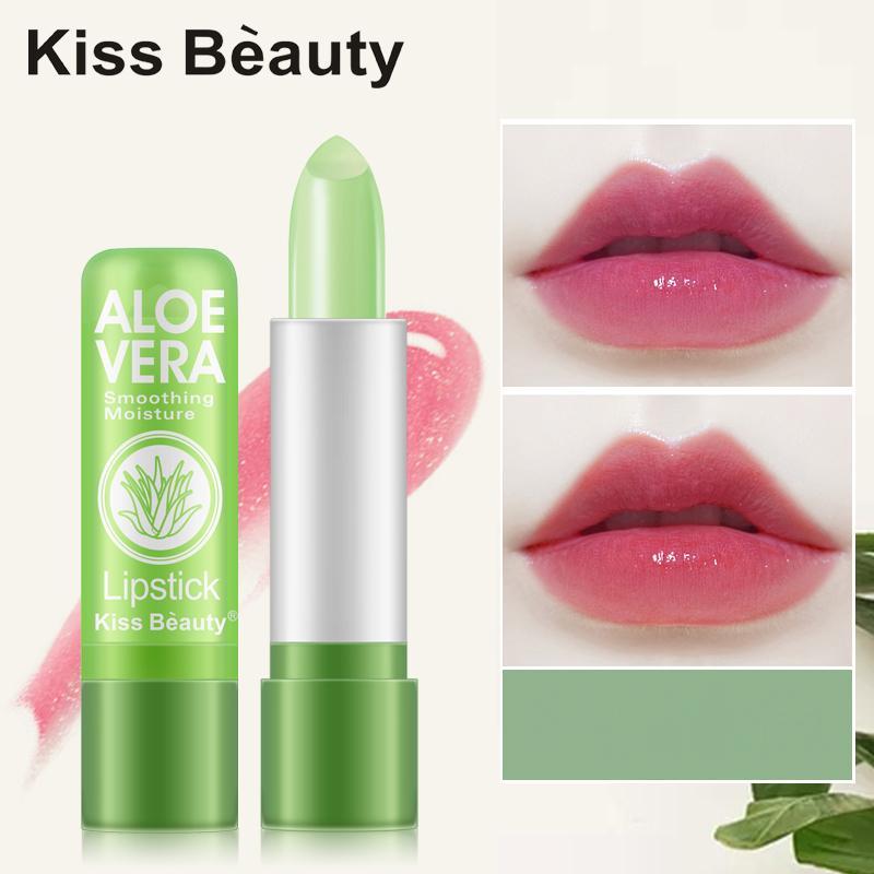 Aloe Vera Moisturizing Lip Balm, 12pcs box Temperature Color Changing Lipstick, Hydrating Lip Balm, Lip Care Product for Women & Girls