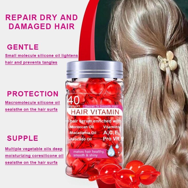 Hair Treatment Serum - No Rinse with Argan Macadamia Avocado Oils - Vitamins A C E Pro B5 - Conditioner for Women & Men Haircare Comfort