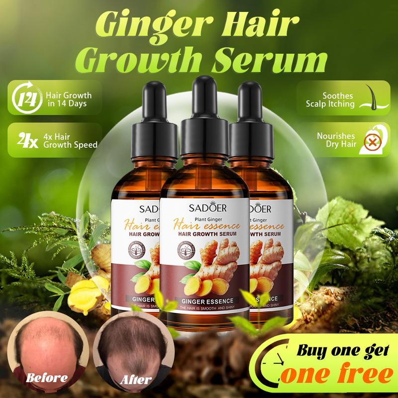 Ginger essence & Scalp Stimulator & Rosemary & Batana Oil -Blendedwith Jojoba & Argan Oil-100% OrganicEssential Oil forHair Haircare DailyRepairing Restore Moisture Vitamins & Hair Growth Essence