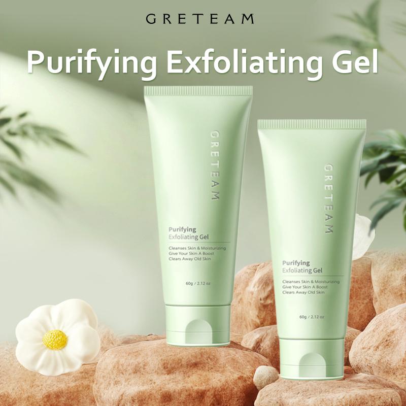 GreTeam Purifying Exfoliating Gel Moisturizing Cleanses Skin Give Your Skin A Boost Clears Away Old Skin,Gentle Exfoliating,For Soft, Smooth, Hydrated Skin,120g