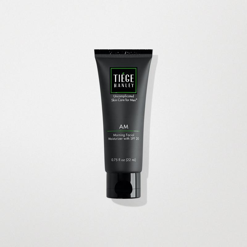 Tiege Hanley Mens Morning Facial Moisturizer with SPF 20 - Men's Face & Skin Care Cream for Long-Lasting Hydration - Promotes Even Skin Tone, Safe for Sensitive Skin (2.5 Fl Oz)