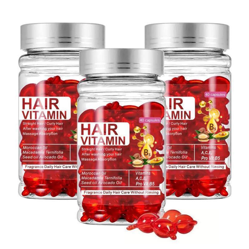 Hair Vitamin Capsule, 3 Boxes Hair Care Serum Capsule, Moisturizing Hair Oil Serum, Nourishing Hair Care Product for Women & Men, Comfort Hair Products, Christmas Gift