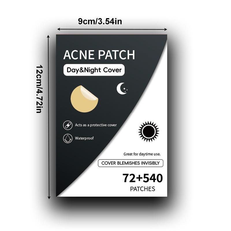 Day & Night Acne Patches, 615pcs box Gentle Acne Cover Patches, Breathable Facial Care Patches, Skin Care Products for Women & Men