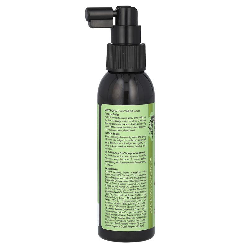 Mielle Strengthening Scalp & Edge Cleansing Oil, Rosemary Mint, 4 fl oz (118 ml)