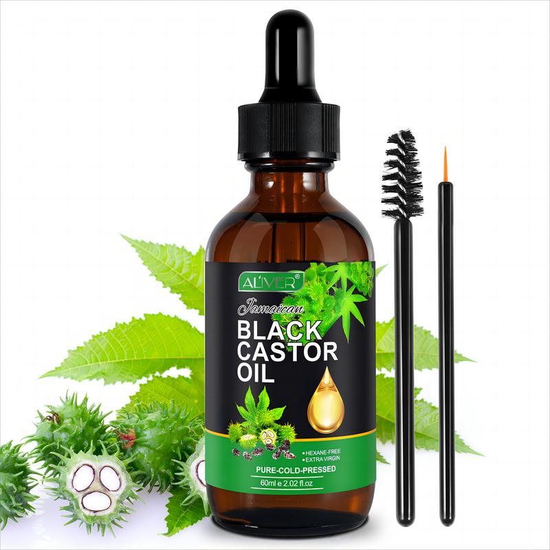 Aliver Jamaican Black Castor Oil for Hair & Face & Nail & Aromatherapy (60ml)