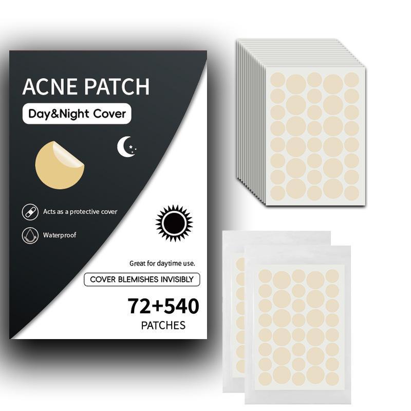 Day & Night Acne Patches, 615pcs box Gentle Acne Cover Patches, Breathable Facial Care Patches, Skin Care Products for Women & Men