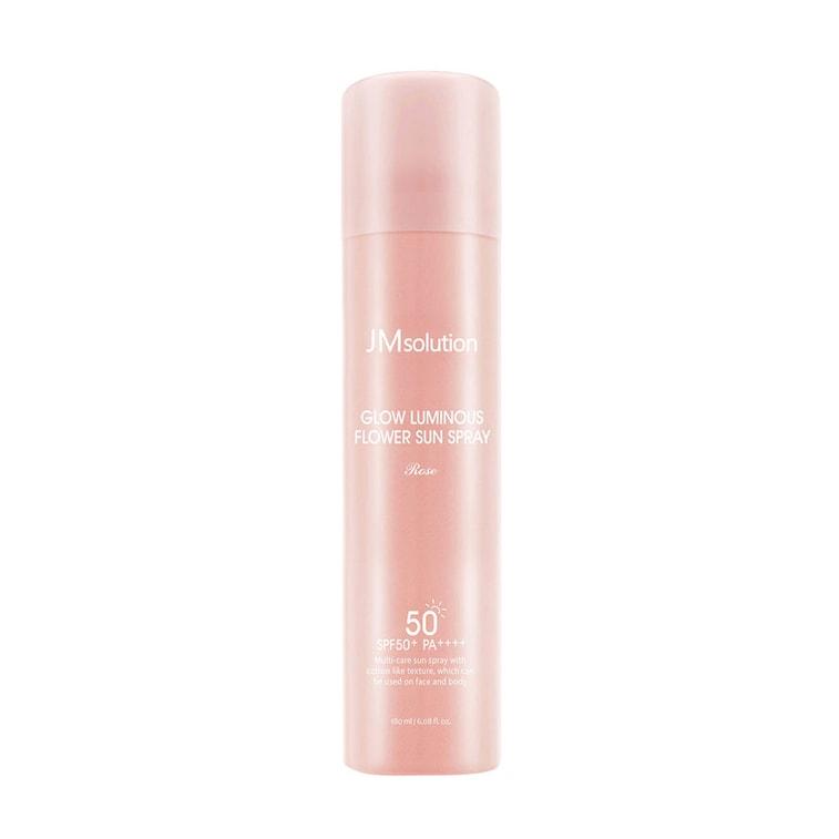 JMsolution Glow Luminous Flower Sun Spray Rose (SPF 50+ PA++++) 180ml - Sunscreen for Face and Body