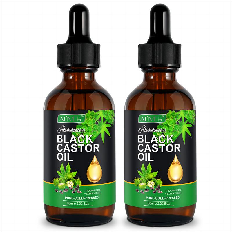 Aliver Jamaican Black Castor Oil for Hair & Face & Nail & Aromatherapy (60ml)