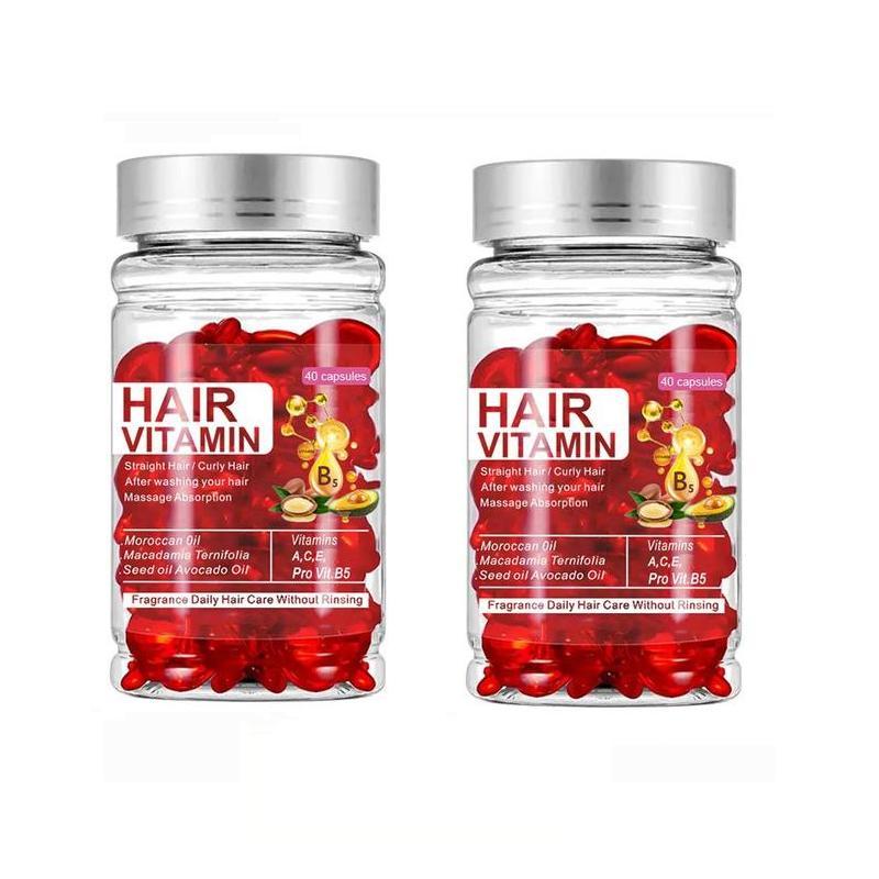 Hair Vitamin Capsules, 2 Counts 4 Counts Hair Serum Capsules, Smoothing Hair Care Capsules, Professional Hair Care Products for Women & Men, Hair Mask Hair Oil Capsules, Hair Accessories  Hair Products