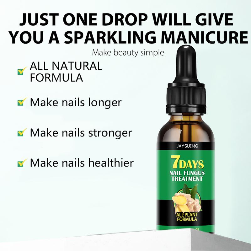 Multi-Purpose Ginger Nail Oil, Get Longer, Stronger and Brighter Nails, Moisturizes and Thickens Nails for Women & Men