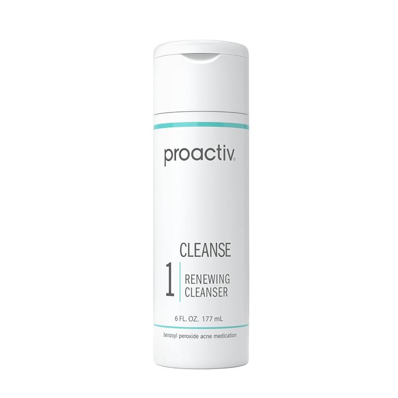 Proactiv Acne Cleanser - Benzoyl Peroxide Face Wash and Acne Treatment - Daily Facial Cleanser and Hyularonic Acid Moisturizer with Exfoliating Beads - 90 Day Supply, 6 Oz