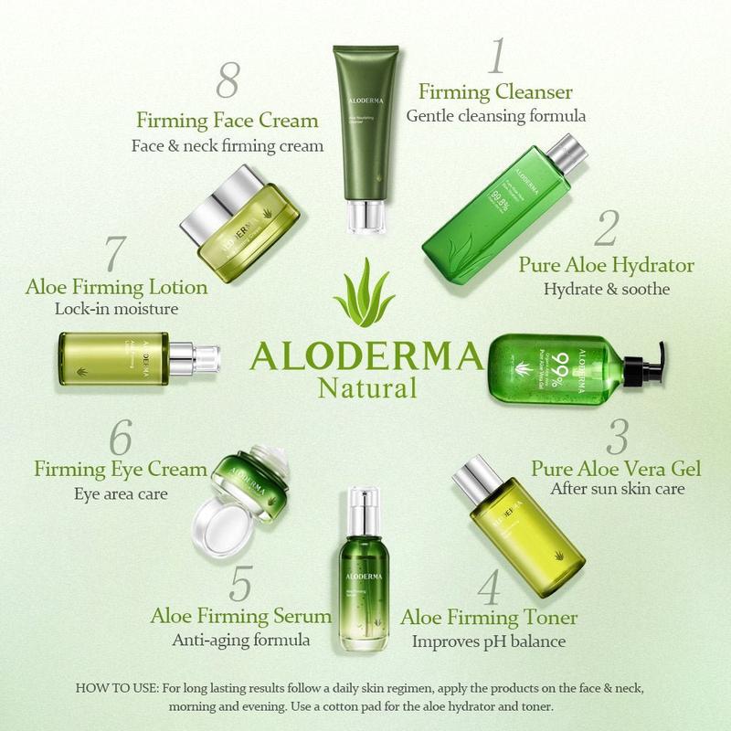 ALODERMA Aloe Firming Skin Toner Made with Organic Fresh Aloe Vera Juice and Natural Botanicals to Diminish the Appearance of Fine Lines & Wrinkles - 4.2 Oz