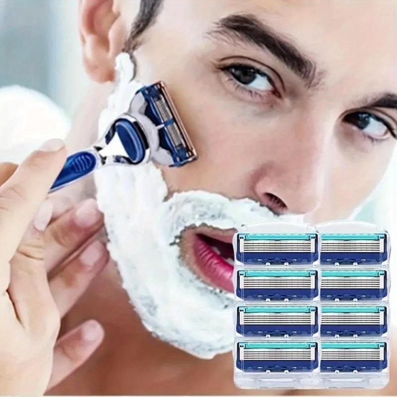 Manual Safety Razor Set, 1 Set Man Razors Knife Holder with Blades, Men's Personal Care Products, Reusable Blades Man Razors,  Razors Shaving