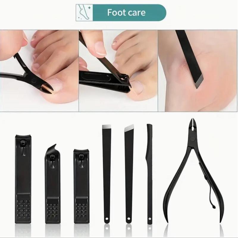 Manicure & Pedicure Tool Set with Storage Case, 24pcs set Professional Nail Clipper, Nail Care Tool for Home & Salon Use