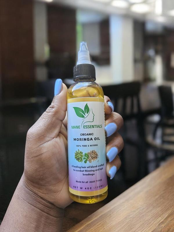 Extract Strength Organic Moringa Hair Growth Oil for Healthy, Comfortable Haircare