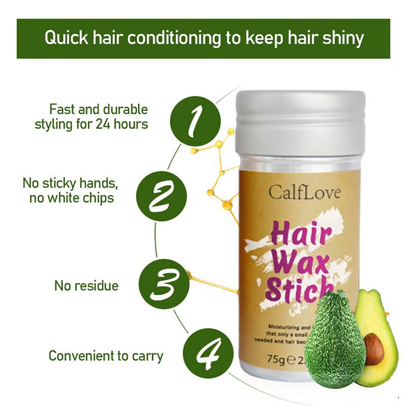 Hair Smoothing Wax Stick - Non-Greasy Styling for Flyaways, Wigs, and Hair Pomade with Plant-Derived Squalane for Soft, Silky, and Manageable Hair Gel Haircare Argan Argan Oil