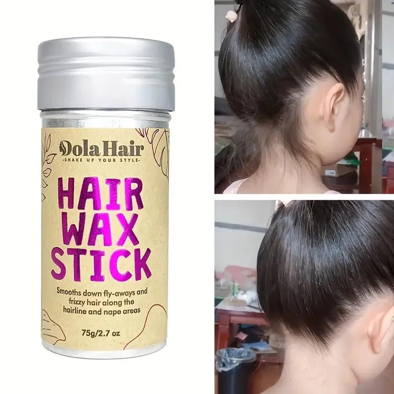 Hair Smoothing Wax Stick - Non-Greasy Styling for Flyaways, Wigs, and Hair Pomade with Plant-Derived Squalane for Soft, Silky, and Manageable Hair Gel Haircare Argan Argan Oil