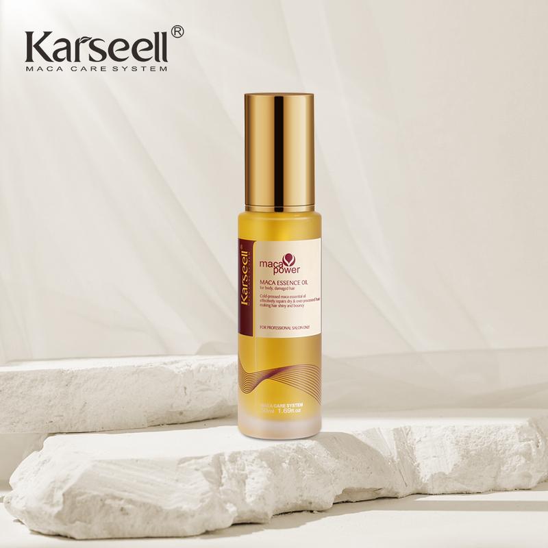 Karseell Maca Power Moroccan ArganOil for Hair Healing Cold PressedWeightiess Argan Qil Hair Serum forDry Damaged Hair 50ml Haircare Scent Comfort