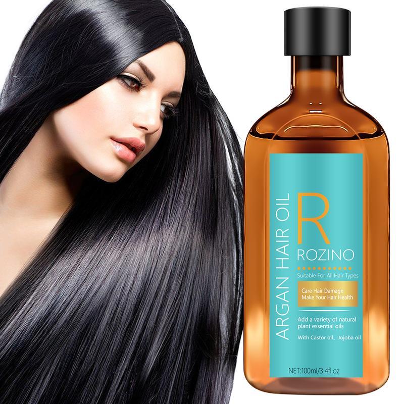 Argan Haircare Essential Hair Oil, Deeply Moisturizing Hair Split Ends & Hair Root Care Oil, Improving Frizz & Strengthening Hair