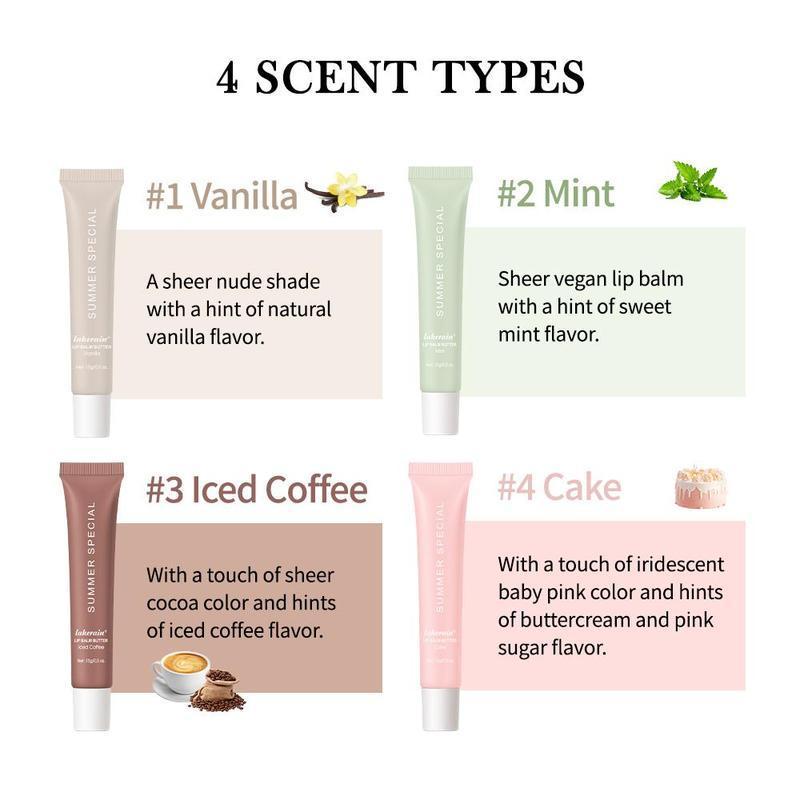 Lip Butter Balm, Moisturizing Lip Balm, Hydrating Lip Care Product for Women & Girls, Plumping Lipstick, Lip Moisturizer, How To Be Pretty,Christmas Gifts