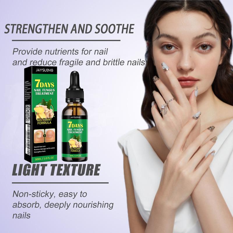 Multi-Purpose Ginger Nail Oil, Get Longer, Stronger and Brighter Nails, Moisturizes and Thickens Nails for Women & Men