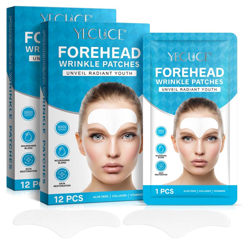 Yecuce Forehead & Between the Eyes Patches – Reduces Lines for a Fresh Appearance – 16 pcs Comfort Skin Care