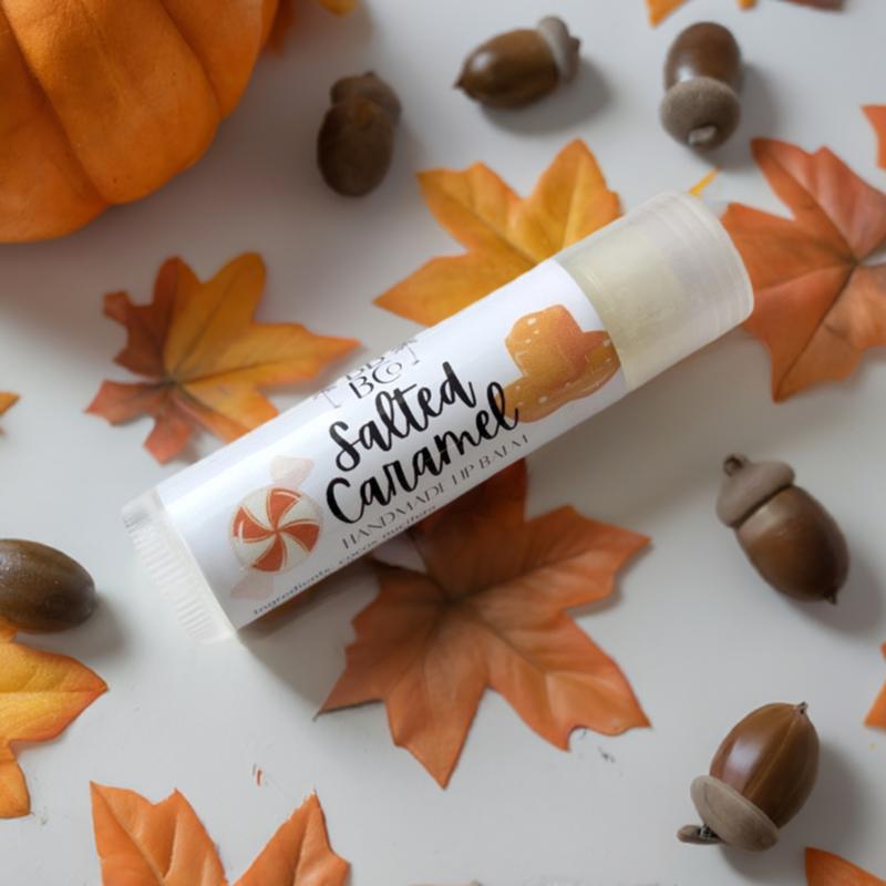 Salted Caramel Lip Balm - Nourishing Shea Butter, Jojoba Oil, Avocado Oil, Coconut Oil - Vegan, Organic, Cruelty-Free - Gloss