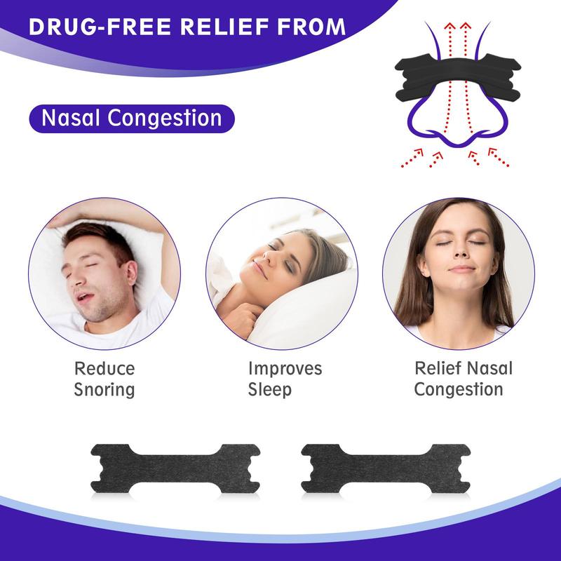 Nasal Strips, 1 Box Breathable Nasal Strips, High Elasticity Nasal Strips, Sleeping Nasal Strips, Breathing Nasal Strips, Relaxing Sleeping Strips