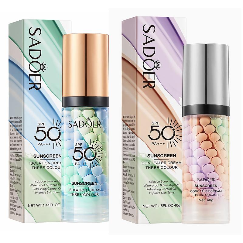 Facial Sunscreen & Care, Waterproof, Sweat-proof, Breathable, Brightens Skin Tone, SPF 50+ PA+++