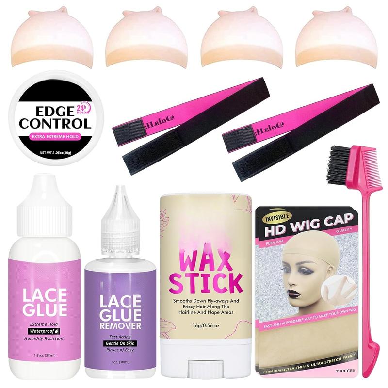 Lace Glue Kit Lace Front Glue Kit for Wigs  Wig Glue  Hold Wig Glue Kit Wig Install Kit Wig Installation Kit Lace Front Kit Wig Installation kit