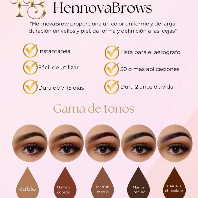 Instant eyebrow tint HennovaBrows