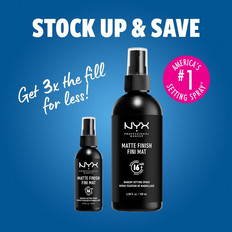 Makeup Setting Spray, Matte Finish, Vegan Long Lasting Formula, NYX Professional Makeup