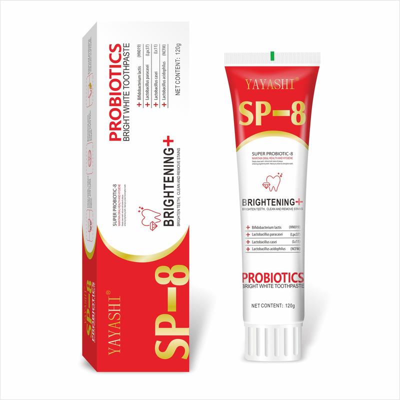 [3 Counts only 14.79$]YAYASHI SP-8 Probiotic Whitening Toothpaste, Free of Fluoride,  Oral Care Toothpaste for Removing Stains & Brightening Teeth