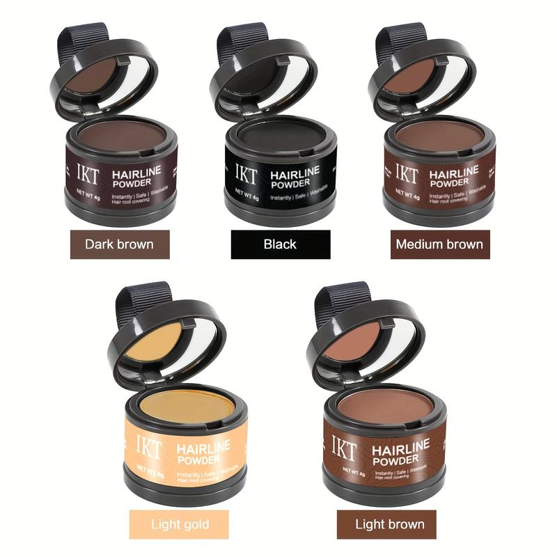 Instant Hair Concealer Powder - Flawless Coverage, Natural Finish, Thinning Hair & Root Touch-Up Solution - Includes Soft Sponge Applicator, Compact Portable Size for Easy Use