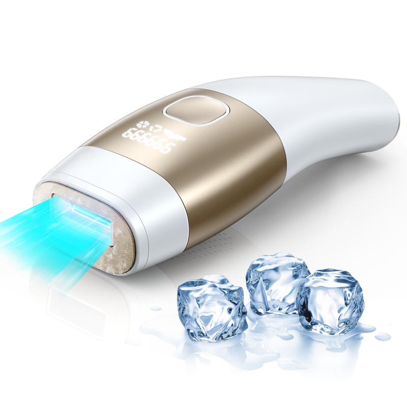 Wavytalk IPL Hair Removal with Ice Cooling Function for Nearly Painless and Long-Lasting Results,24J High Energy Corded IPL Laser Hair removal for Armpits Legs Arms Bikini