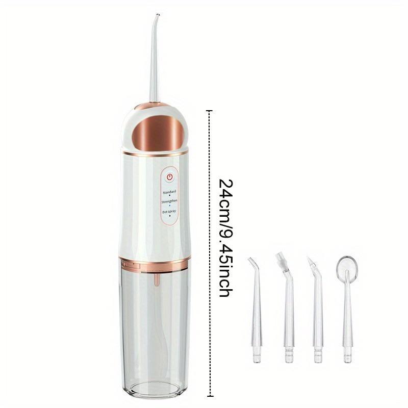 Portable Rechargeable Water Flosser, 1 Set Waterproof Oral Irrigator with 3 Modes & Accessories, Water Dental Cavi Care Flosser, Teeth Cleaner for Home & Travel, Christmas, Fall, Winter Gift, Gift, Christmas Gift