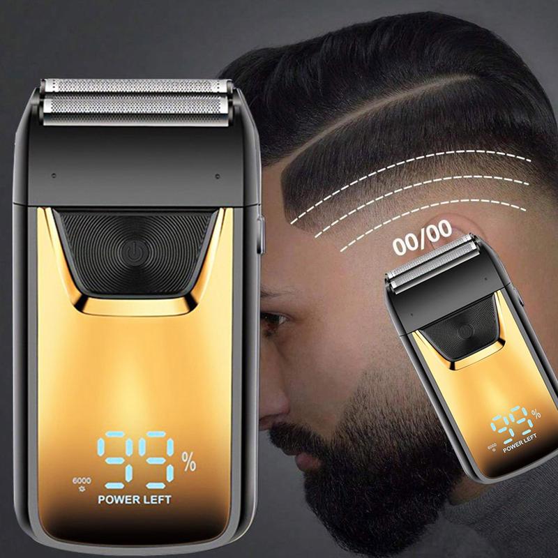 Electric Shaver Machine, Professional Rechargeable Portable Shaver, 3d Floating Trimmer Head, Beard Shaver for Long Lasting Battery Life, Christmas Gift