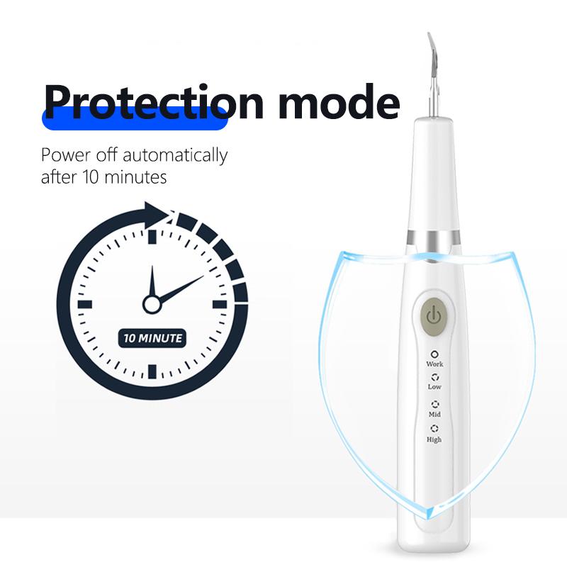 JOYYE Teeth Cleaner, effectively removes plaque and stains without damaging gums with ultrasonic technology. Cleans teeth and mouth for fresh breath. USB rechargeable, small and portable Oral Plug Cordless Gift Cleansing