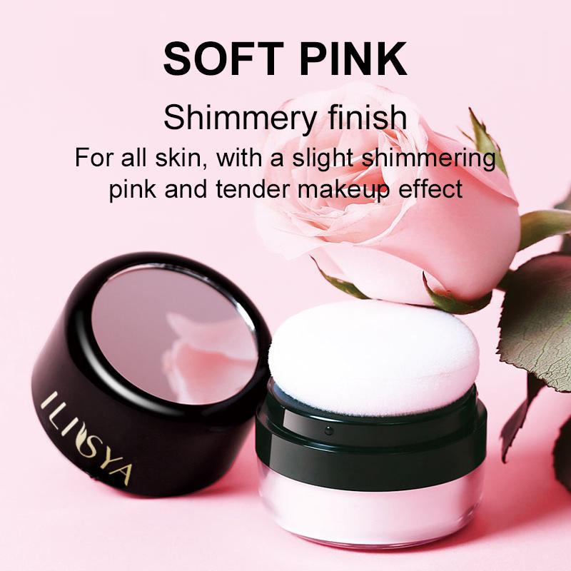 Soft Powder, Makeup Setting Powder for Daily Makeup, Natural Lightweight Compact Intimate Makeup Gift for Women, Beginners