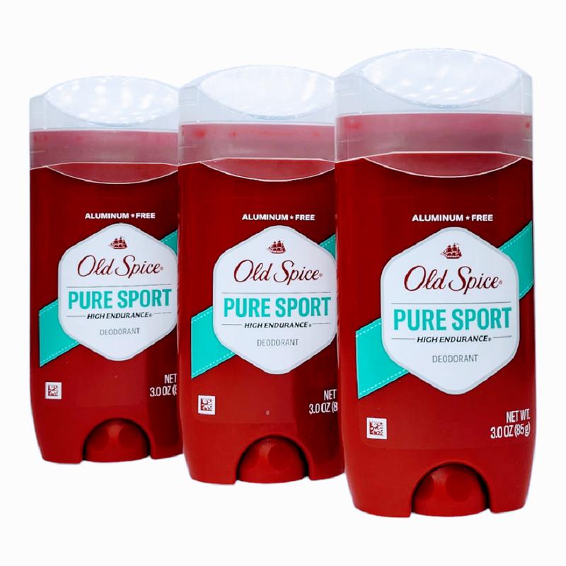 Old Spice Deodorant for Men, Aluminum Free, Pure Sport (3.0 oz. 3 Pack) Body Care Clear Daily