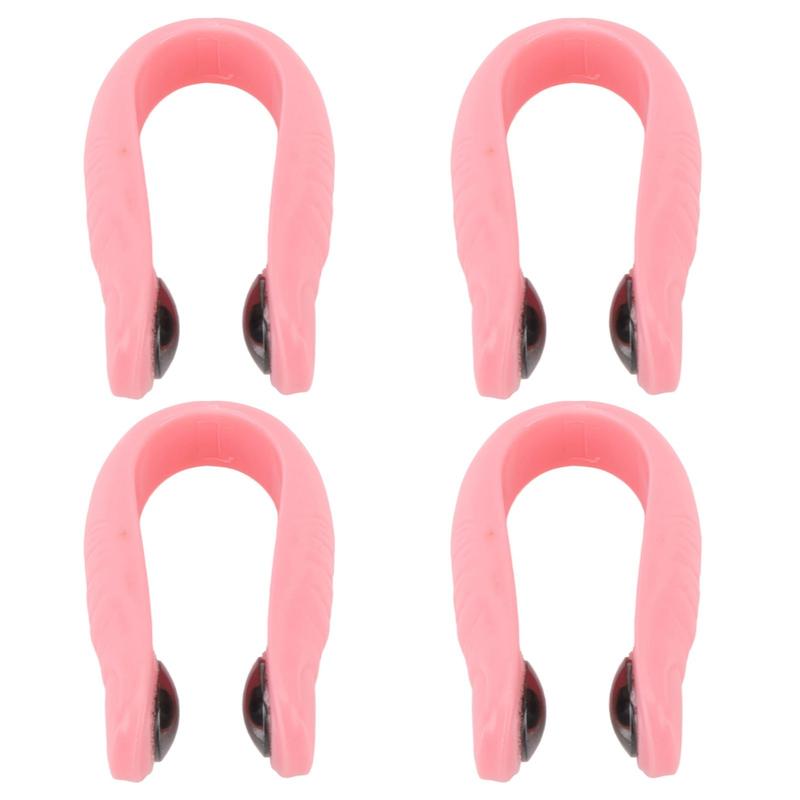 4pcs Acupressure Hand Clip, Stress Reduction Wearable Magnets Headache Migraine Relief Clip, Supporting Acupressure Relaxation, Stress Alleviation, Pink