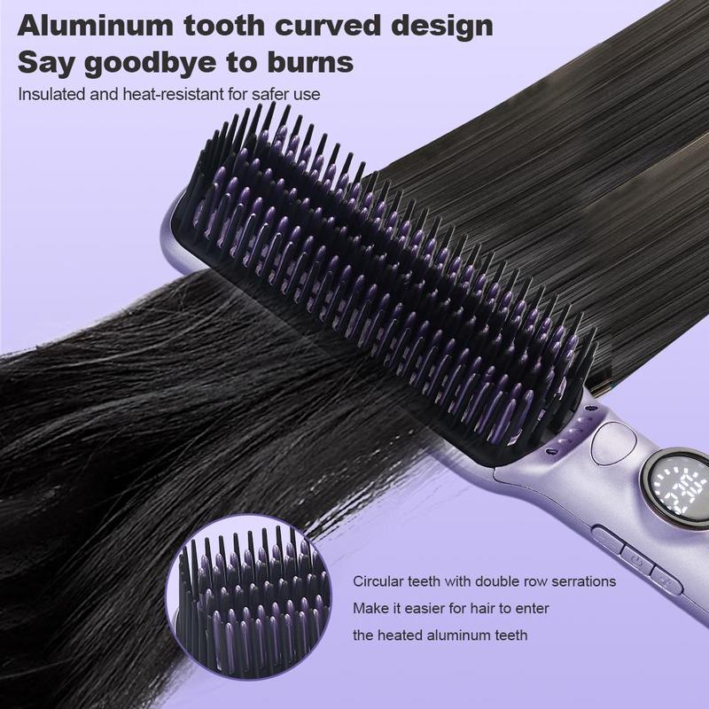 Electric Hair Straightening Comb, 1 Count Anti-scald Electric Hair Curler, Multifunctional Automatic Styling Comb, Hair Styling Tool for Women & Girls