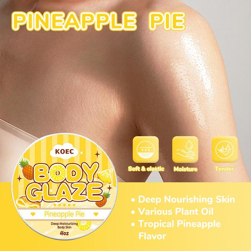 Pineapple Scent Body Glaze, 1 2 Boxes Moisturizing Body Balm, Body Care Product for Women & Men, Body Care Product for Daily Use