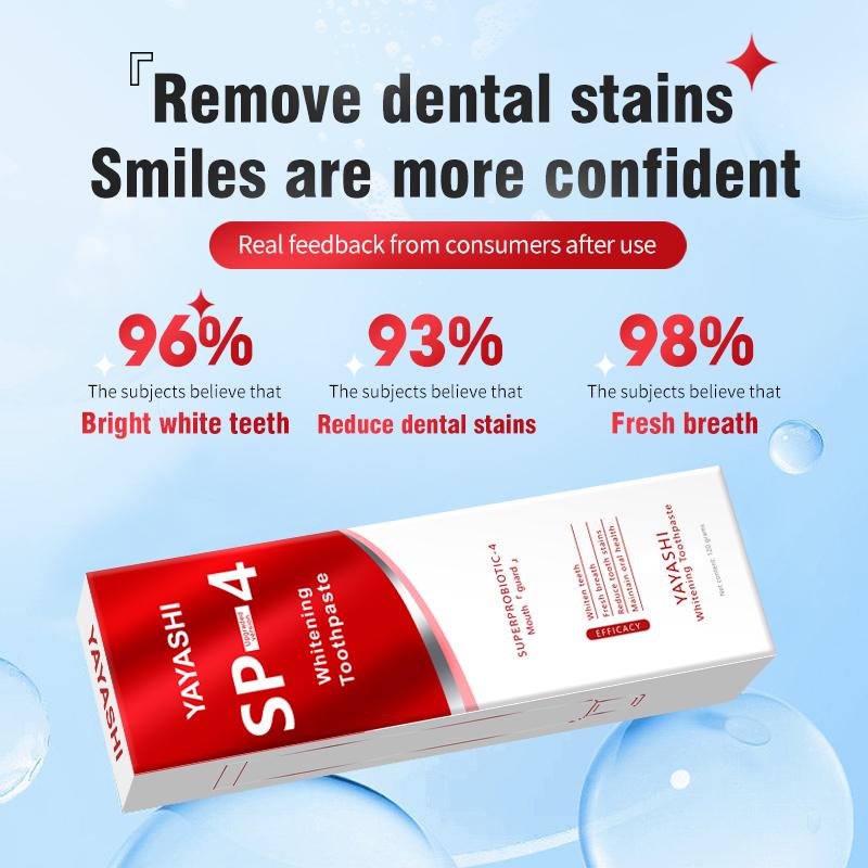 SP-4 Toothpaste Oral Health Management, Fresh Breath，Colour Corrector - Tooth Stain Concealer, Teeth Brightening Booster healthy toothpaste pasta dental