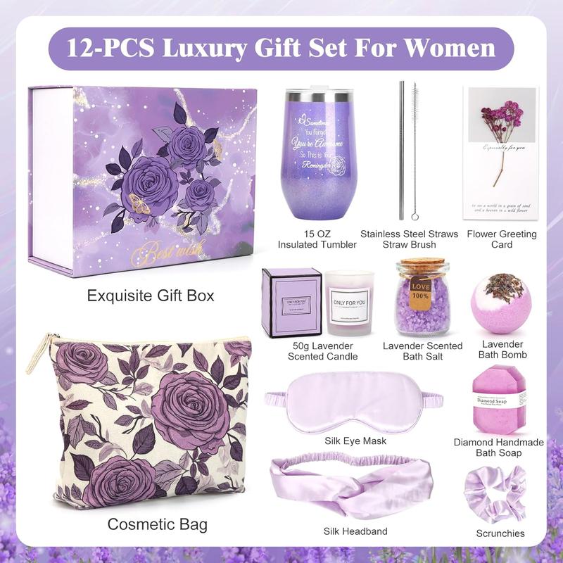 Birthday Gifts for Women Girls, Get Well Soon Gifts, Ocean Relaxing Spa Gifts Basket Care Package - Christmas Gifts for Mom Wife Sister Female Friends Girlfriend Nurse Mothers Day Presents