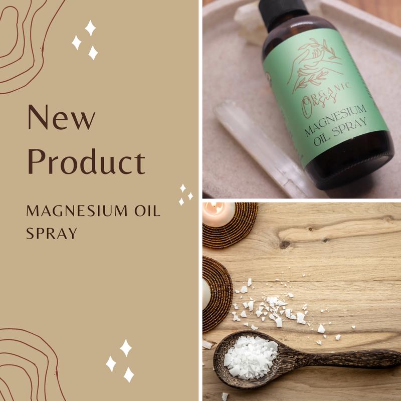 Organic Magnesium Oil Spray, Organic Shop Oasis Skincare Body Care Daily