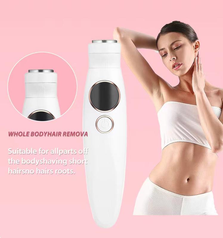 5 in 1 Women's Electric Shaver Rechargeable Razor for Bikini, Legs, Underarms & Pubic Hair with Detachable Head,  Waterproof, Safe & Wireless.2024 Christmas Gifts