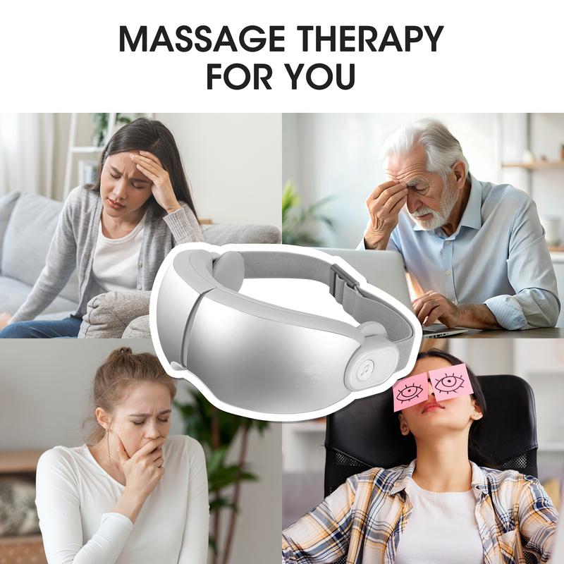 Eye Massager, Christmas Birthday Gifts, Intelligent Eye Massager, Wireless, Portable Eye Care with Heat, Vibration & Bluetooth Music