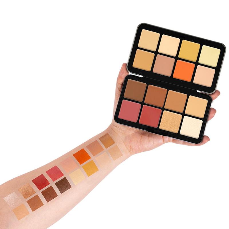 16 Color Matte Concealer Palette, Multi-functional Long Lasting Concealer Palette, Facial Makeup Product for Women