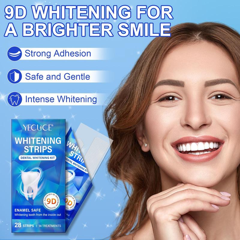 Teeth Brightening Strips, 1 Box Teeth Polishing Strips, Oral Care Strips for Removing Stains, Suitable for Most People